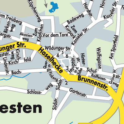 Stadtplan Bad Zwesten