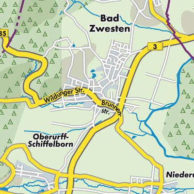 Übersichtsplan Bad Zwesten