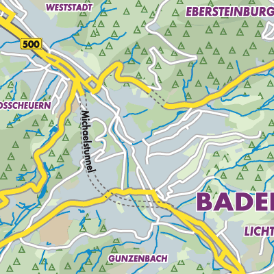 Übersichtsplan Baden-Baden