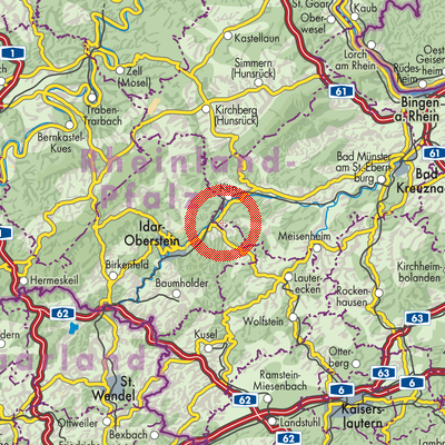 Landkarte Bärenbach