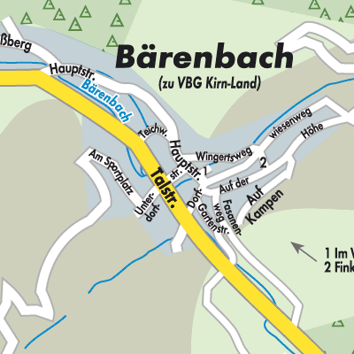 Stadtplan Bärenbach