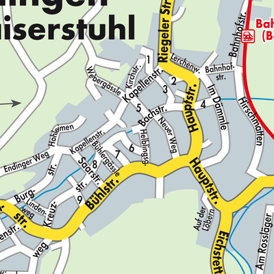 Stadtplan Bahlingen