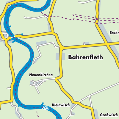 Übersichtsplan Bahrenfleth