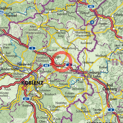 Landkarte Bannberscheid