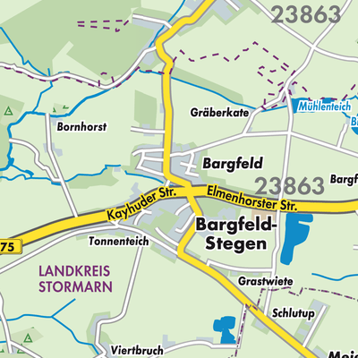 Übersichtsplan Bargfeld-Stegen