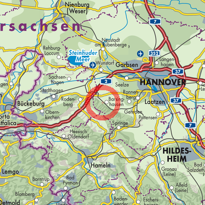 Landkarte Barsinghausen