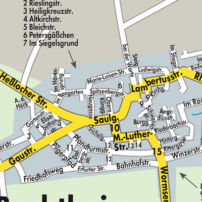 Stadtplan Bechtheim