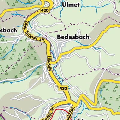 Übersichtsplan Bedesbach