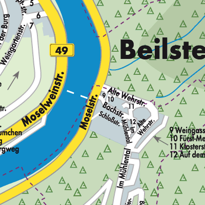 Stadtplan Beilstein