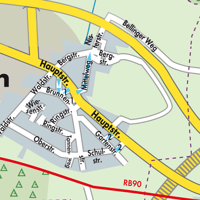 Stadtplan Bellingen