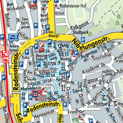 Stadtplan Bensheim
