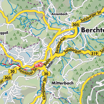 Übersichtsplan Berchtesgaden