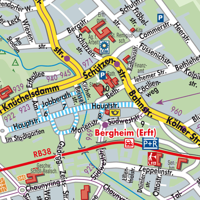 Stadtplan Bergheim