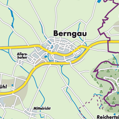 Übersichtsplan Berngau