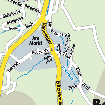 Stadtplan Berschweiler bei Baumholder