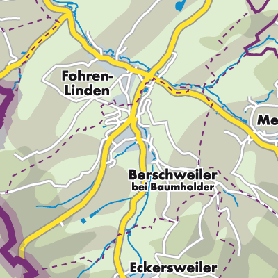 Übersichtsplan Berschweiler bei Baumholder