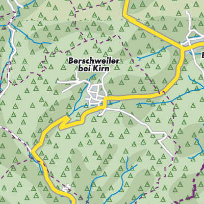 Übersichtsplan Berschweiler bei Kirn