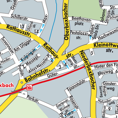 Stadtplan Bexbach