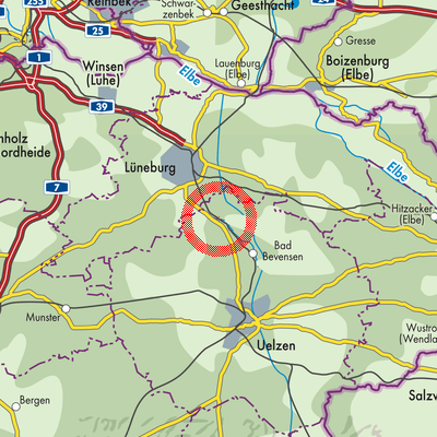 Landkarte Bienenbüttel