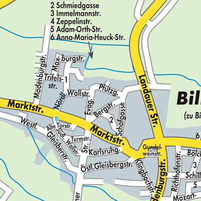 Stadtplan Billigheim-Ingenheim