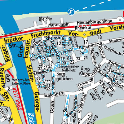 Stadtplan Bingen am Rhein