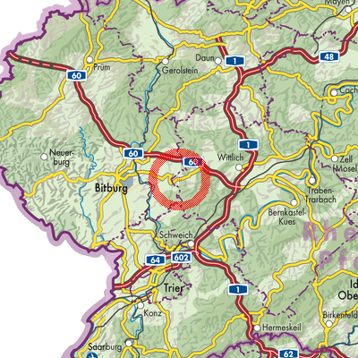 Landkarte Binsfeld
