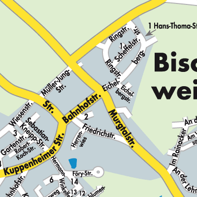 Stadtplan Bischweier