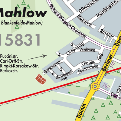 Stadtplan Blankenfelde-Mahlow