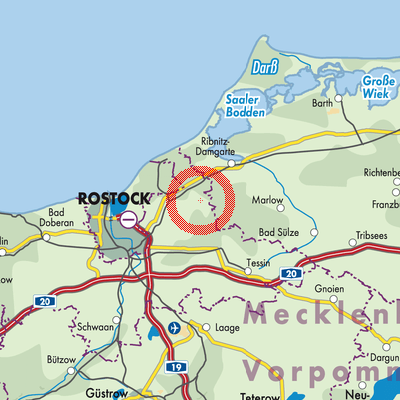 Landkarte Blankenhagen