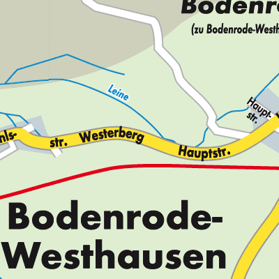 Stadtplan Bodenrode-Westhausen
