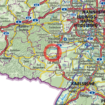 Landkarte Böchingen