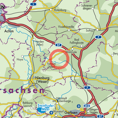 Landkarte Böhme