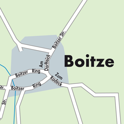 Stadtplan Boitze