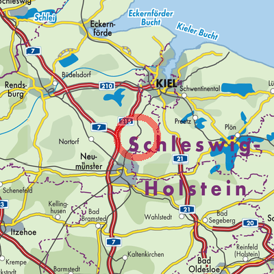 Landkarte Bordesholm
