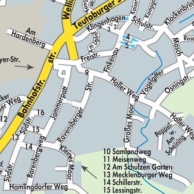 Stadtplan Borgholzhausen
