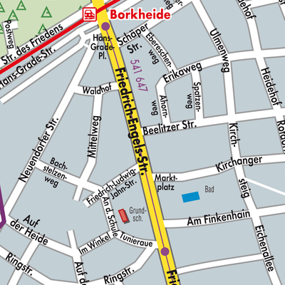 Stadtplan Borkheide