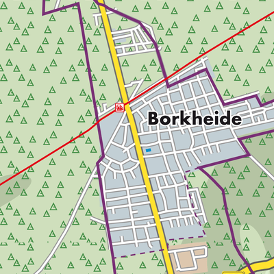 Übersichtsplan Borkheide