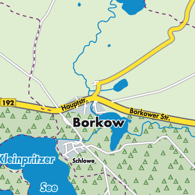 Übersichtsplan Borkow