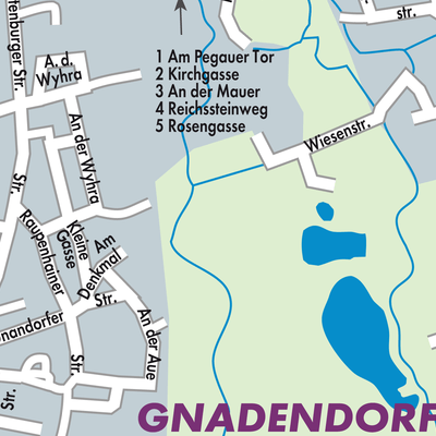 Stadtplan Borna