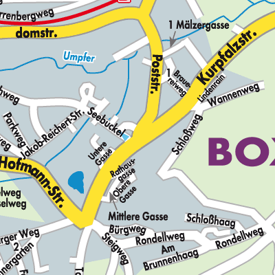 Stadtplan Boxberg