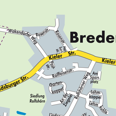 Stadtplan Bredenbek