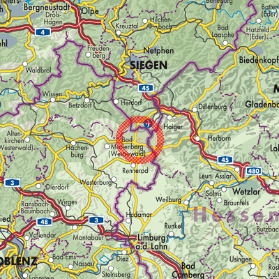 Landkarte Bretthausen