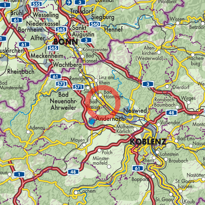 Landkarte Brohl-Lützing