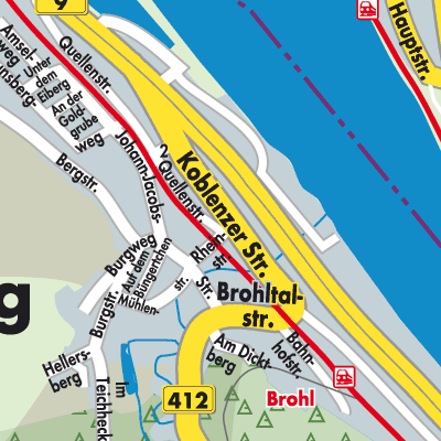 Stadtplan Brohl-Lützing