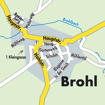 Stadtplan Brohl