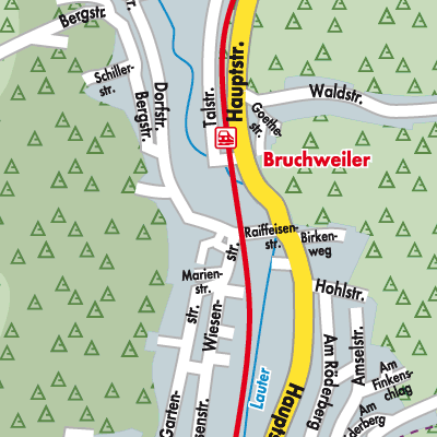 Stadtplan Bruchweiler-Bärenbach