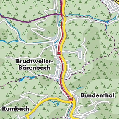 Übersichtsplan Bruchweiler-Bärenbach