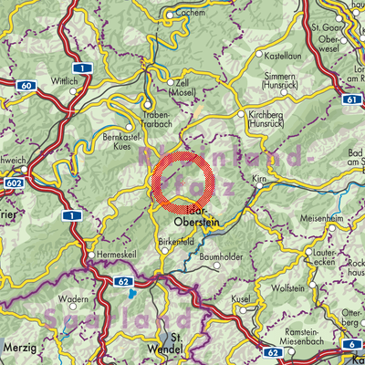 Landkarte Bruchweiler