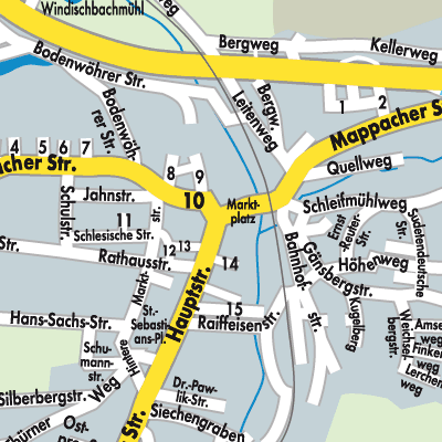 Stadtplan Bruck i.d.OPf.