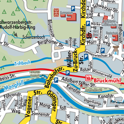 Stadtplan Bruckmühl